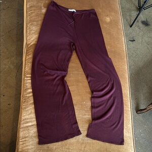 Knit Silk made in Italy Relax fit sz S Frette lounge pants casual Airplane Home